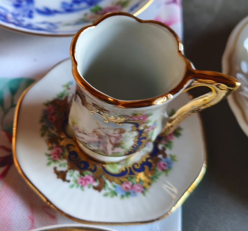 Vintage mokkatasse untertasse - vintage,