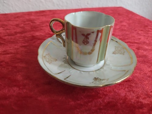 Vintage porzellan mokkatasse - vintage,